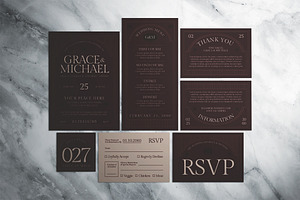 Red Beige Modern Elegant Invitation, a Flyer Template by The Good Store
