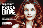Pixel Art Photoshop Action, an Action Add-On by Twinbrush (Thumbnail 1 of 13)