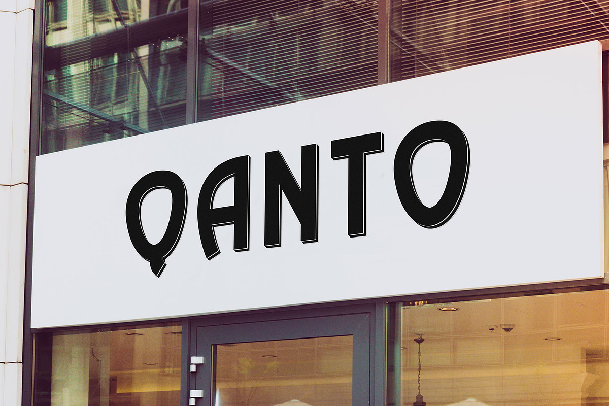 Qanto - Display Font preview 4