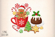 Sweet Christmas Cake PNG Sublimation, an Illustration by Daily.Designs (Thumbnail 1 of 5)