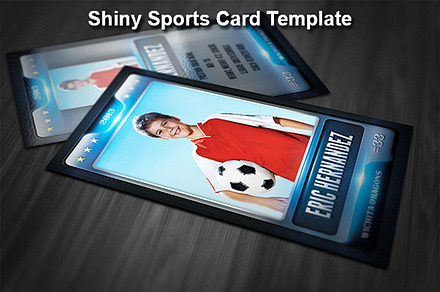 Textured Sports Card Template (PSD) preview 4
