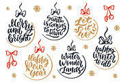 Christmas time lettering pack, a Decorative Illustration by Lettering_Logo (Thumbnail 8 of 11)