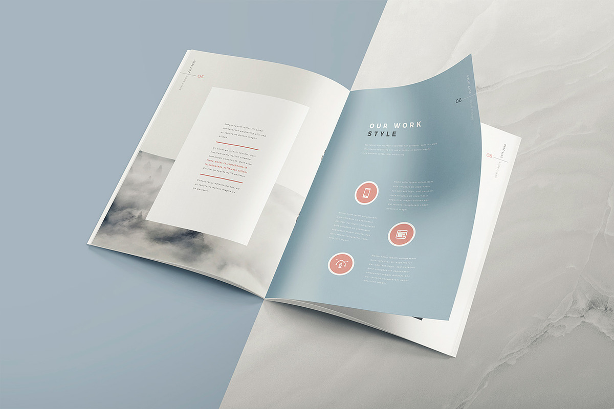 The Voyage - Brand Book Template, a Brochure Template by ZippyPixels (Photo 10 of 16)