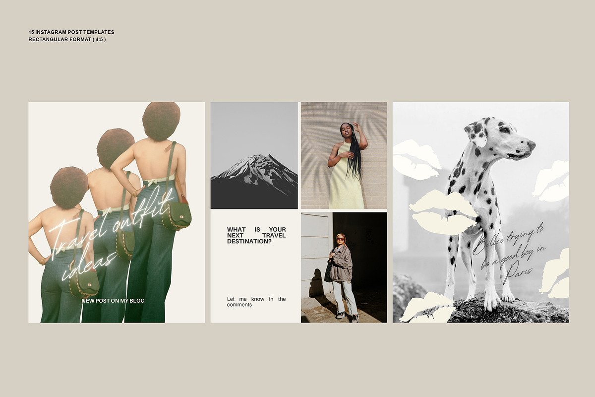 New Insta Aesthetic Posts-Traveling, a Social Media Template by CreativeFolks (Photo 6 of 7)