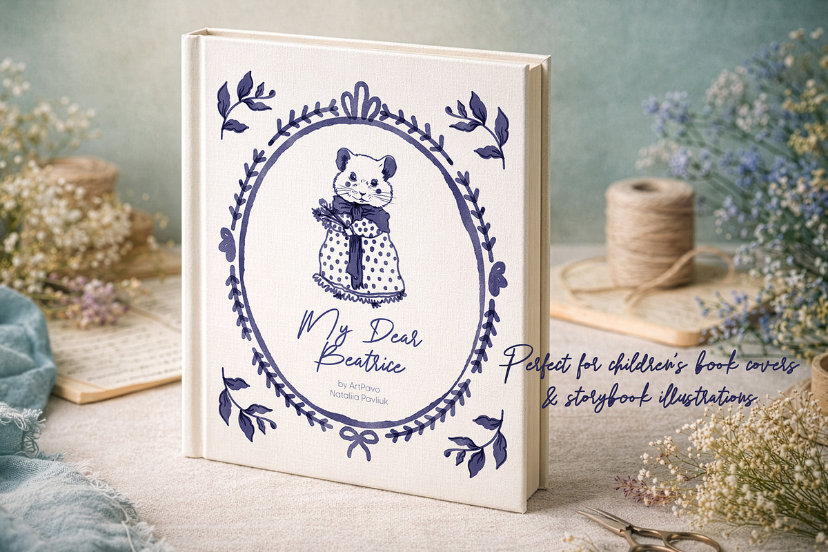 MyDear Beatrice: Vintage English set, a Decorative Illustration by ArtPavo (Photo 9 of 15)
