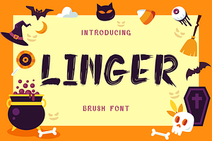 Linger - Brush Font, a Font by PutraCetol Studio