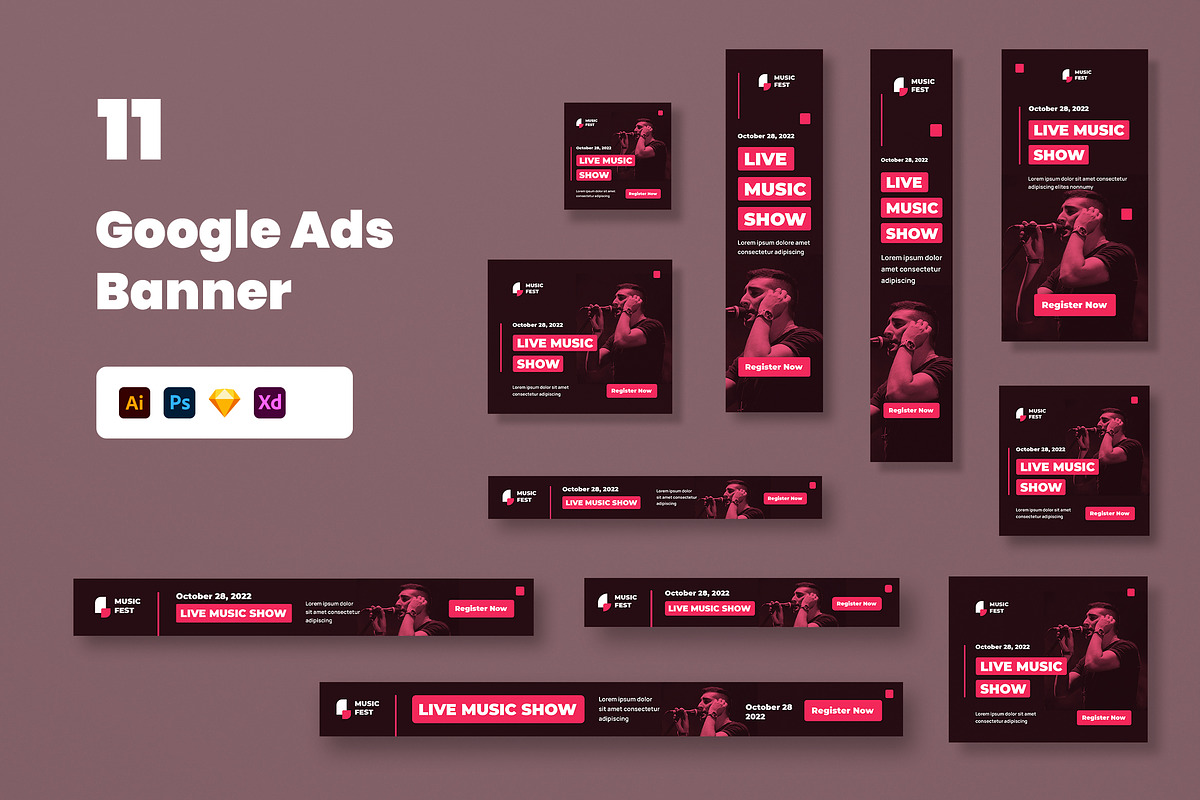 Music Show Google Ads, a Templates & Theme by Rahardi Creative (Photo 1 of 4)