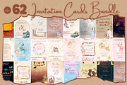 Invitation Cards Bundle, a Social Media Template by I&K (Thumbnail 1 of 3)