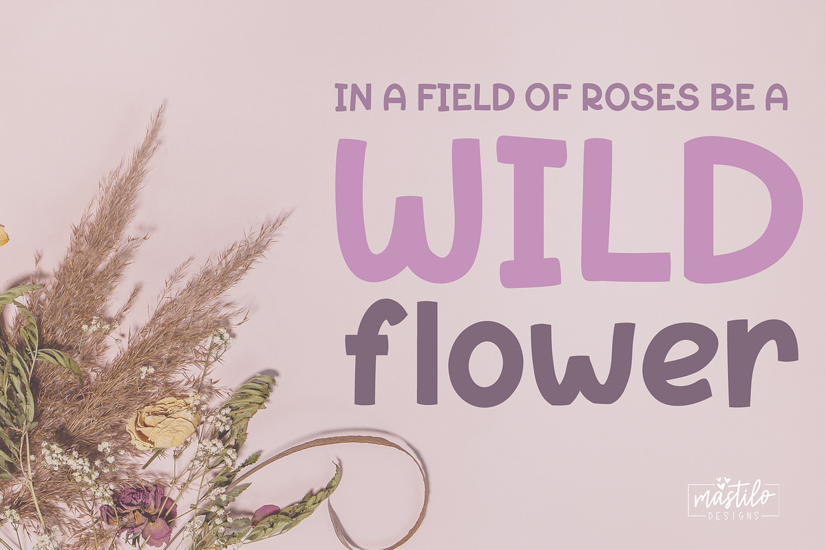 Hand Drawn Sans Serif Display Font, a Sans Serif Font by Mastilo Designs (Photo 7 of 7)