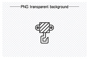 Crane Hook Winch Icons Illustration, an Outline Icon by Designfour (Thumbnail 2 of 7)