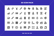 General arts icons, an Outline Icon by Wencory (Thumbnail 1 of 2)