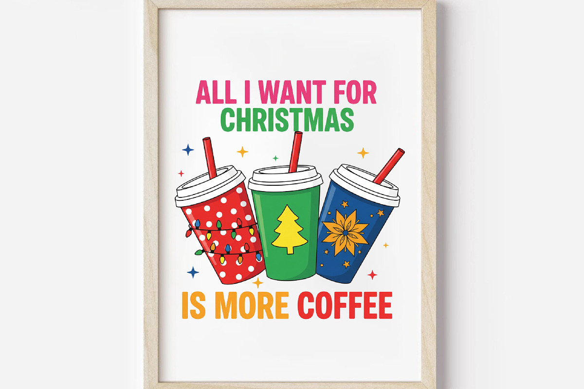 Coffee Cups, Xmas PNG, an Illustration by DreamArtGraphic (Photo 2 of 5)