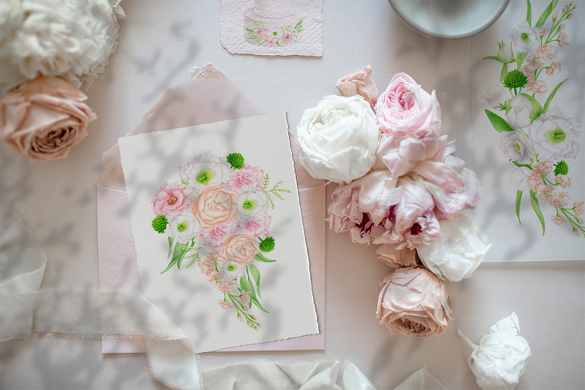 Delicate Dreams. Watercolor Wedding, a Decorative Illustration by Olya Haifisch (Photo 2 of 16)