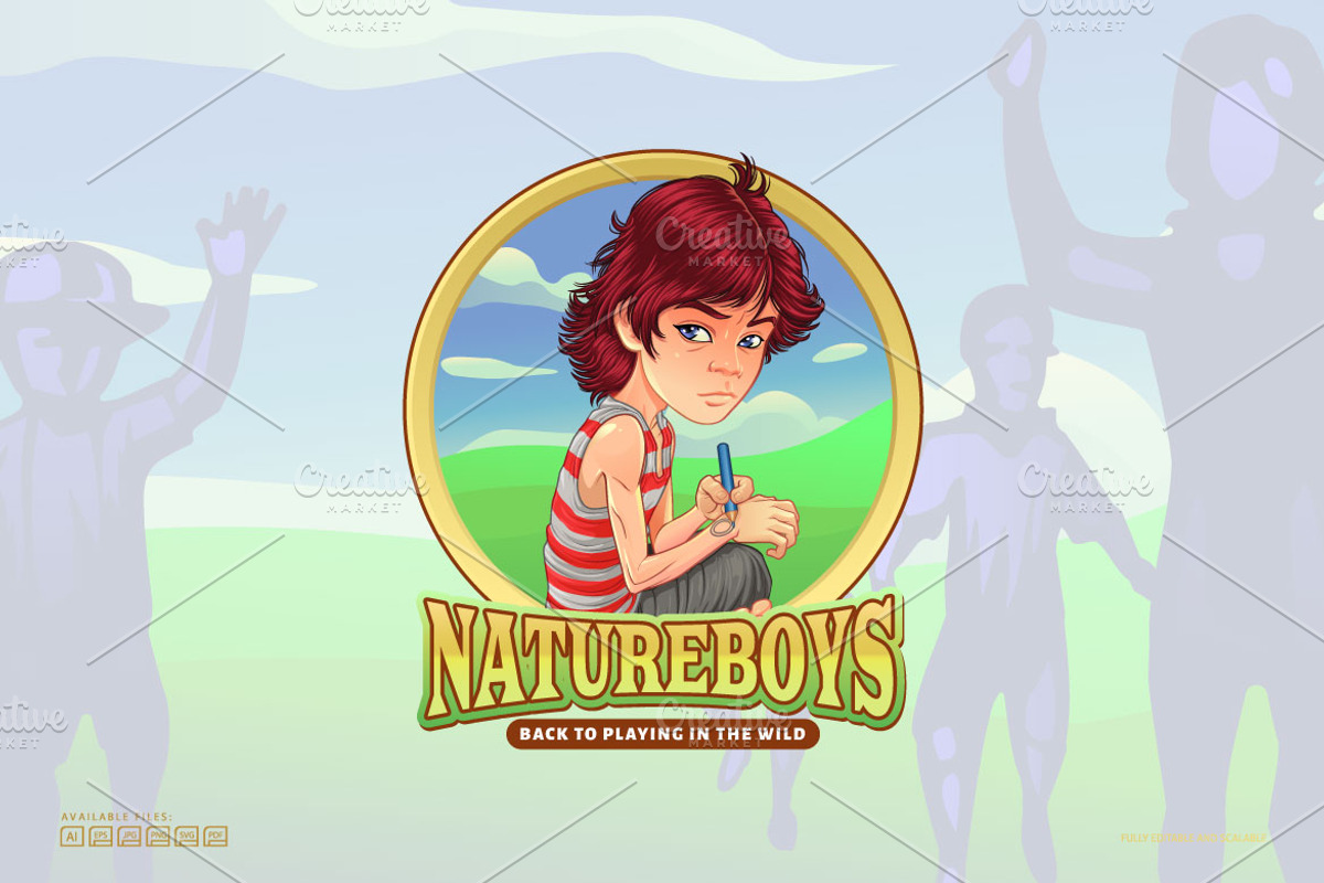 Cartoon Adventure Boys Logo, a Branding & Logo Template by Kongstones_std (Photo 3 of 4)