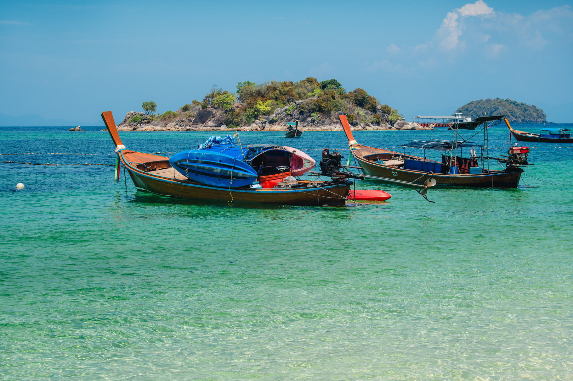 Wooden boat on the beach on the island, a Transportation Photo by Art ...