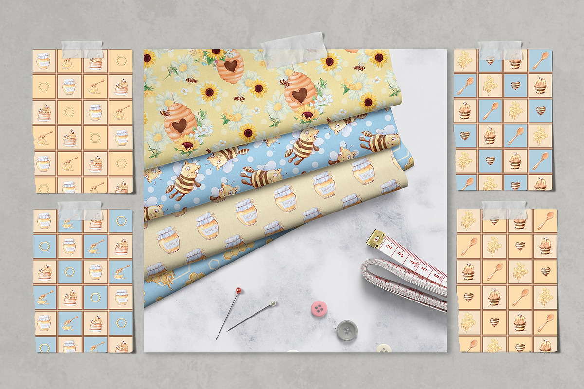 Big set of seamless patterns, a Pattern Graphic by Yuliya Art (Photo 4 of 12)
