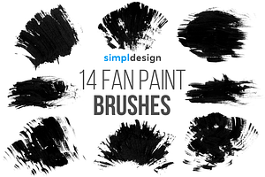 Stamp Fan Paint Brushes