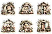 Easter Bunny House Clipart, an Illustration by Dream Creation (Thumbnail 5 of 6)