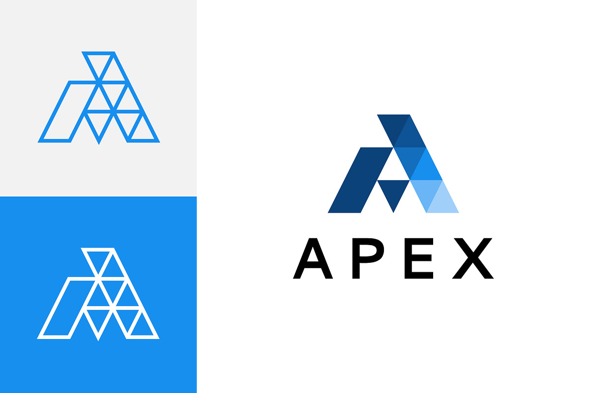 Apex - Abstract Letter A Logo, a Branding & Logo Template by Mauro Bertolino