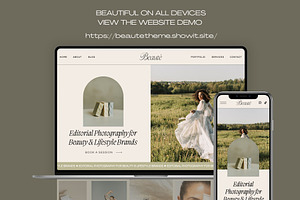 Beaut - Showit Website Template