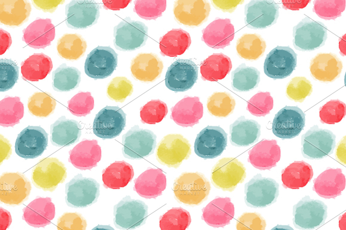 Vector seamless watercolor patterns, a Pattern Graphic by Alenarozova (Photo 5 of 5)