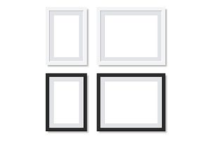 Blank Picture Frame Templates Set, a Print Template by in8finity
