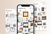 Influencer Instagram Canva templates, a Social Media Template by helgascandinavus (Thumbnail 7 of 9)