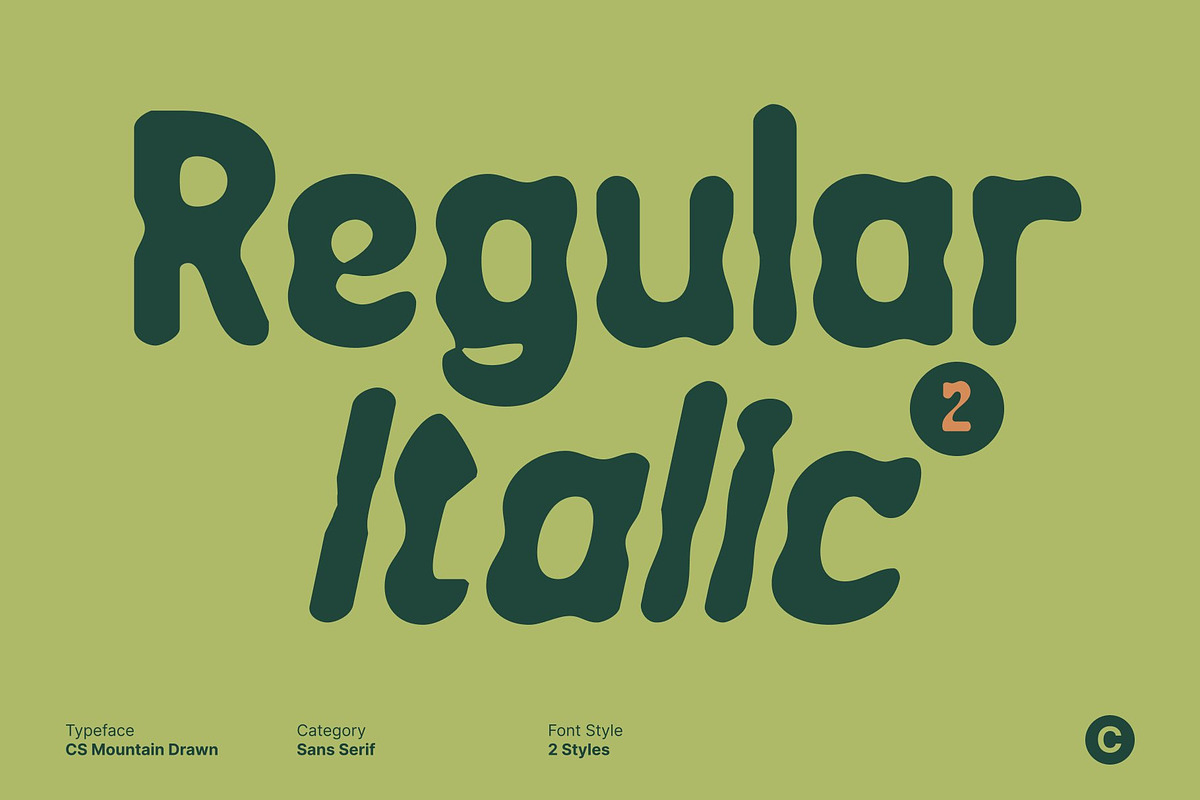 CS Mountain Drawn, a Sans Serif Font by Craft Supply Co. (Photo 3 of 8)