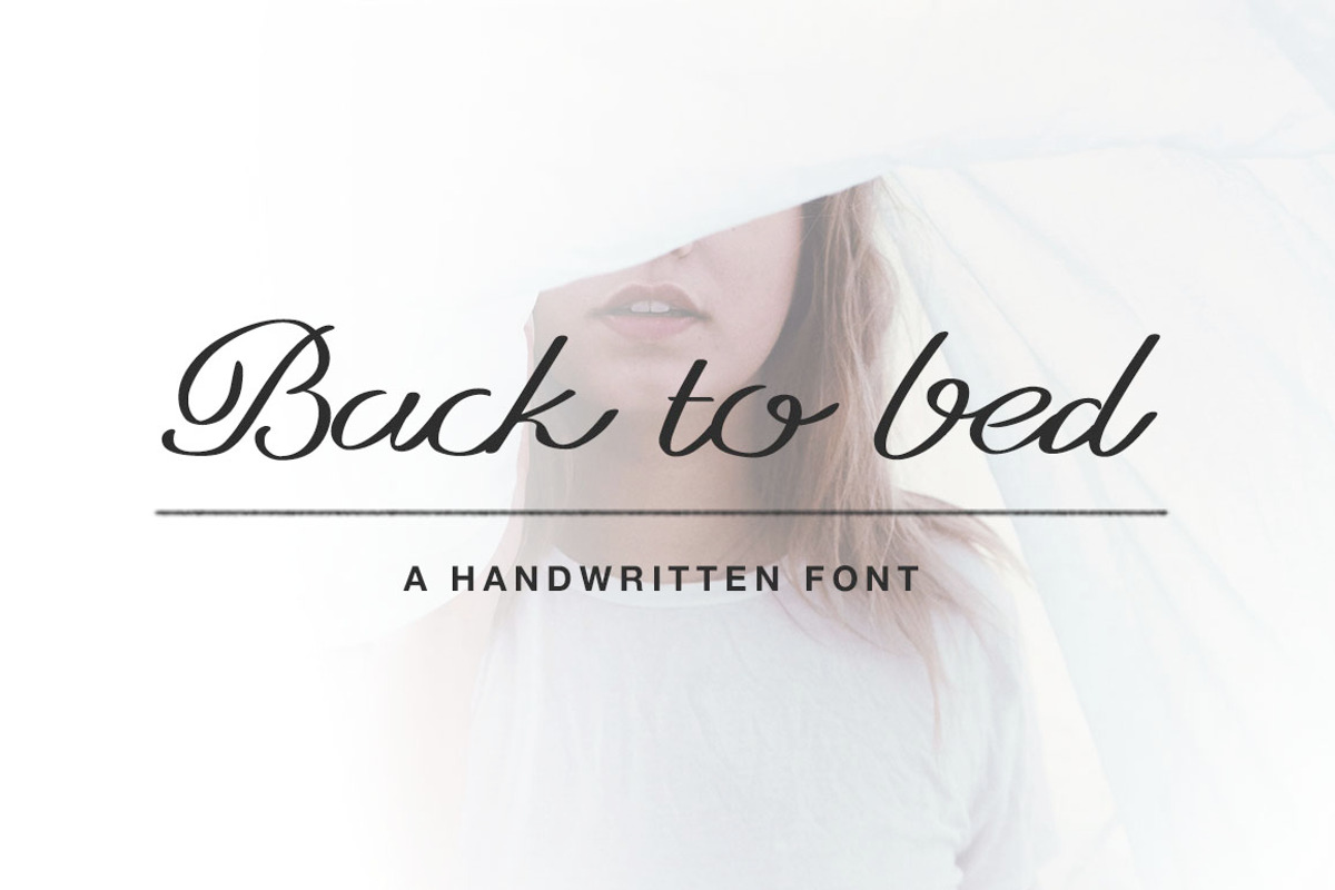 (25% OFF) Back to Bed Font