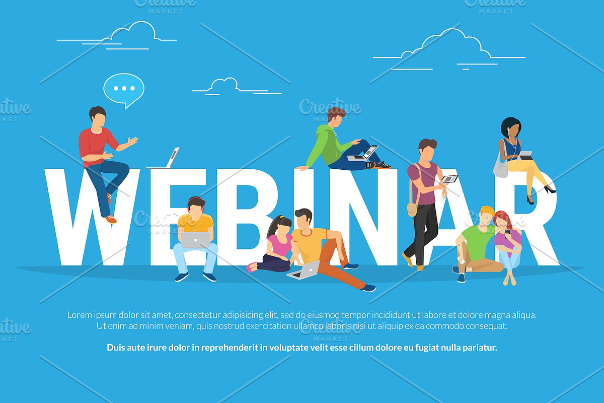 Webinar concept vector illustration, an Education Illustration by Julia Tim (Photo 3 of 3)