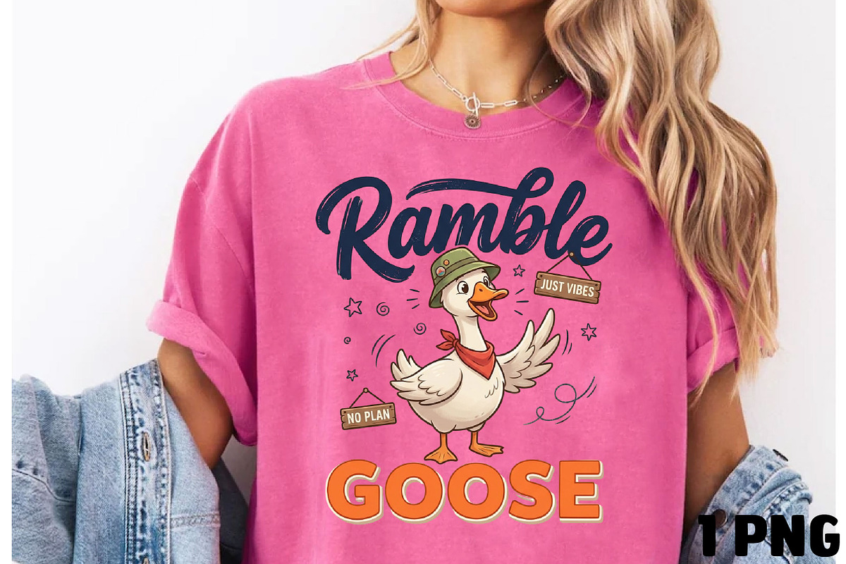 Ramble Goose Funny Goose PNG, a Seasonal Illustration by DreamCafeArt (Photo 1 of 4)