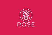 Red Rose Flower Minimalist Logo, a Branding & Logo Template by Signatoro (Thumbnail 2 of 2)