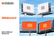 Modern Billboard Mockup Set, a Mockup by orenjidesign (Thumbnail 1 of 8)