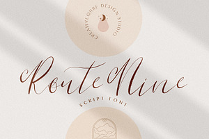 Route Nine Script Font