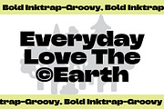 Triver - Bold Inktrap Font, a Sans Serif Font by limitype (Thumbnail 3 of 12)