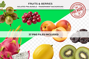 Fruits & Berries PNG Bundle – 37 pcs, a Food Illustration by Nurlan's shop (Thumbnail 2 of 11)