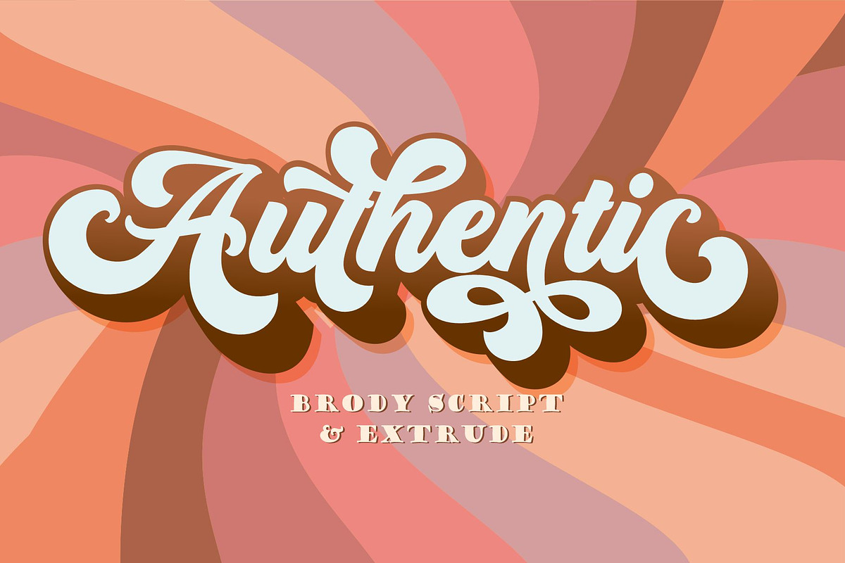 Brody Script & Extrude, a Script Font by joelmaker (Photo 4 of 15)