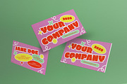 Purple Playful Business Card, a Business Card Template by graphicook (Thumbnail 5 of 6)