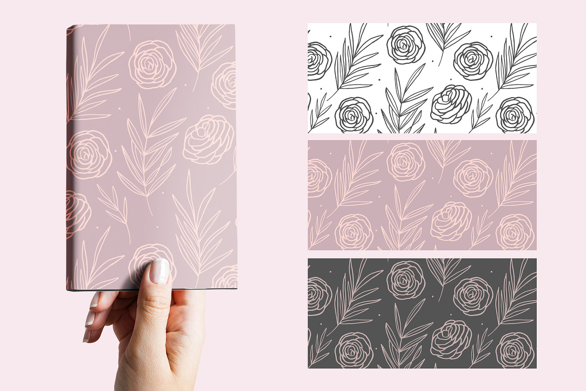 Elegant botanical seamless pattern, a Pattern Graphic by hanifa_design (Photo 12 of 12)