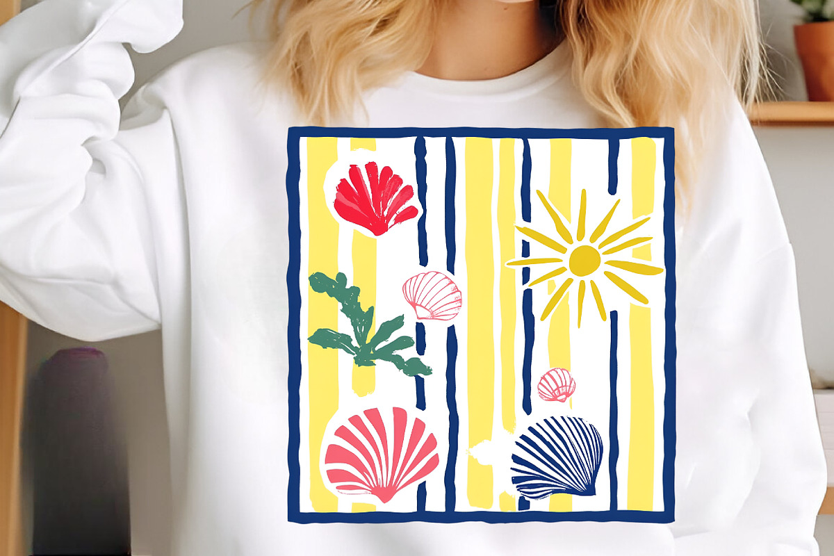 Summer Frame Coastal Clipart, an Illustration by SinaCreation (Photo 7 of 8)