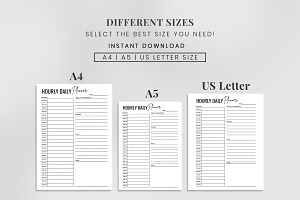 Daily Hourly Planner Printable Pdf