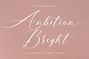 Ambition Bright, a Script Font by Artic Type (Thumbnail 1 of 9)