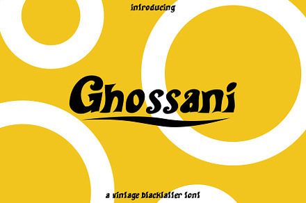 Ghossani Vintage Font, a Slab Serif Font by Nickhard