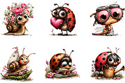 Cute Insects Clipart, a Seasonal Illustration by CreationArt (Thumbnail 4 of 5)