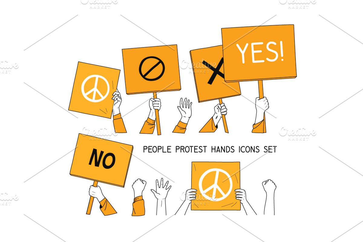 Protest, a Person Illustration by Poloviiinkin (Photo 3 of 4)
