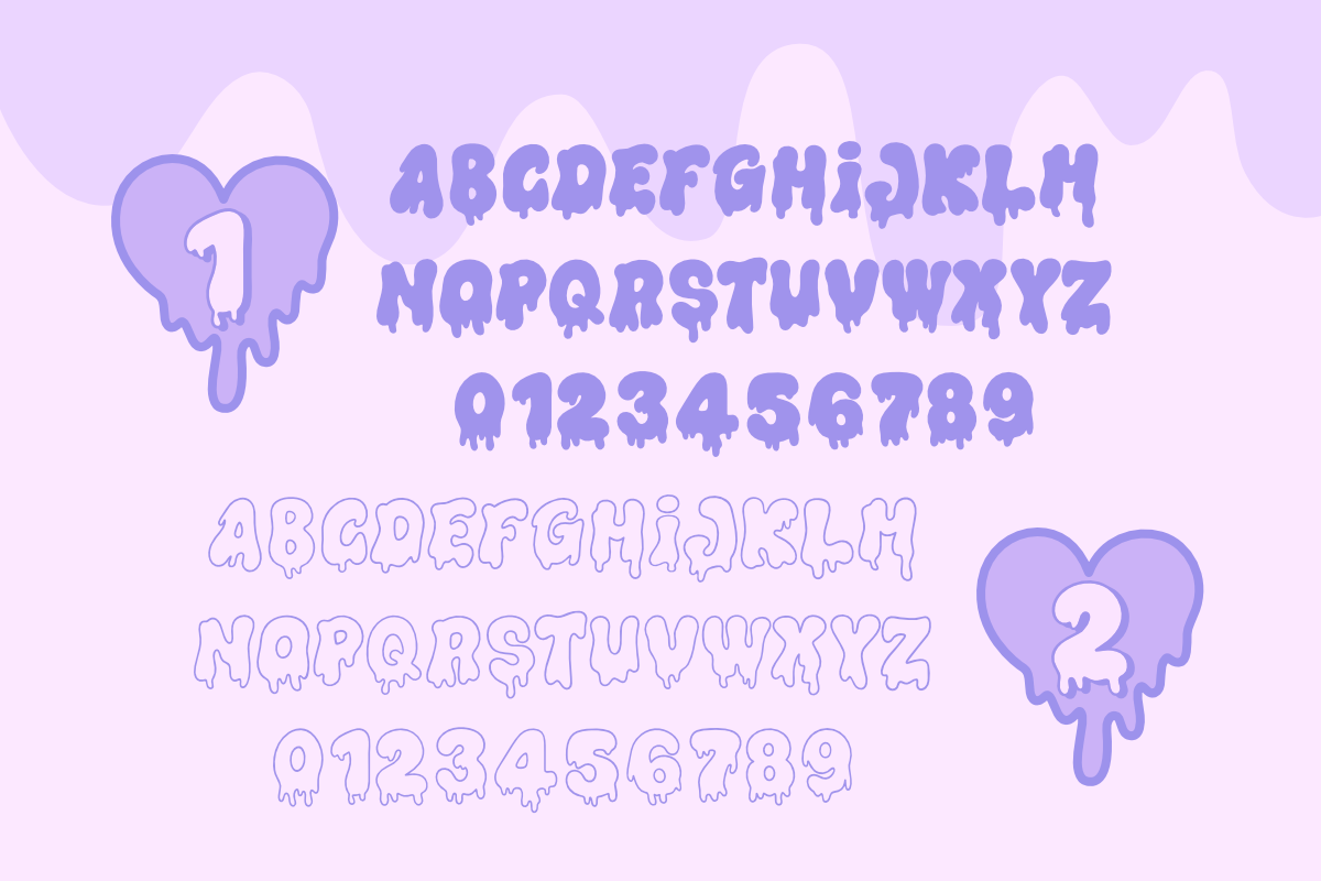Creepy Kawaii Font, a Handwritten Font by Babymimiart (Photo 7 of 9)