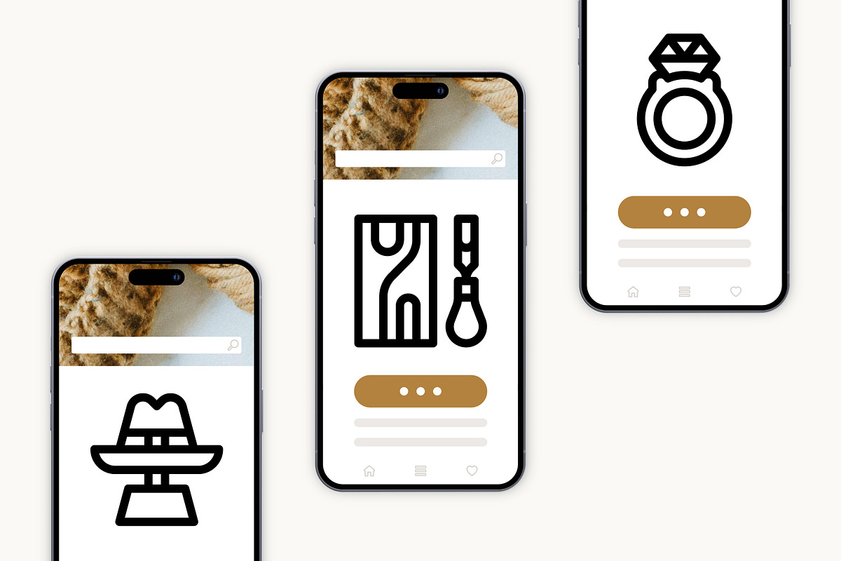50 Arts and Crafts Icons, an Outline Icon by Side Project (Photo 5 of 7)