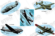 RTRO WWII Vehicles 1, a Transportation Illustration by RTRO Stock (Thumbnail 2 of 5)