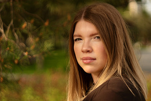 Close-up portrait of young woman, a Person Photo by Elena Vagengeim