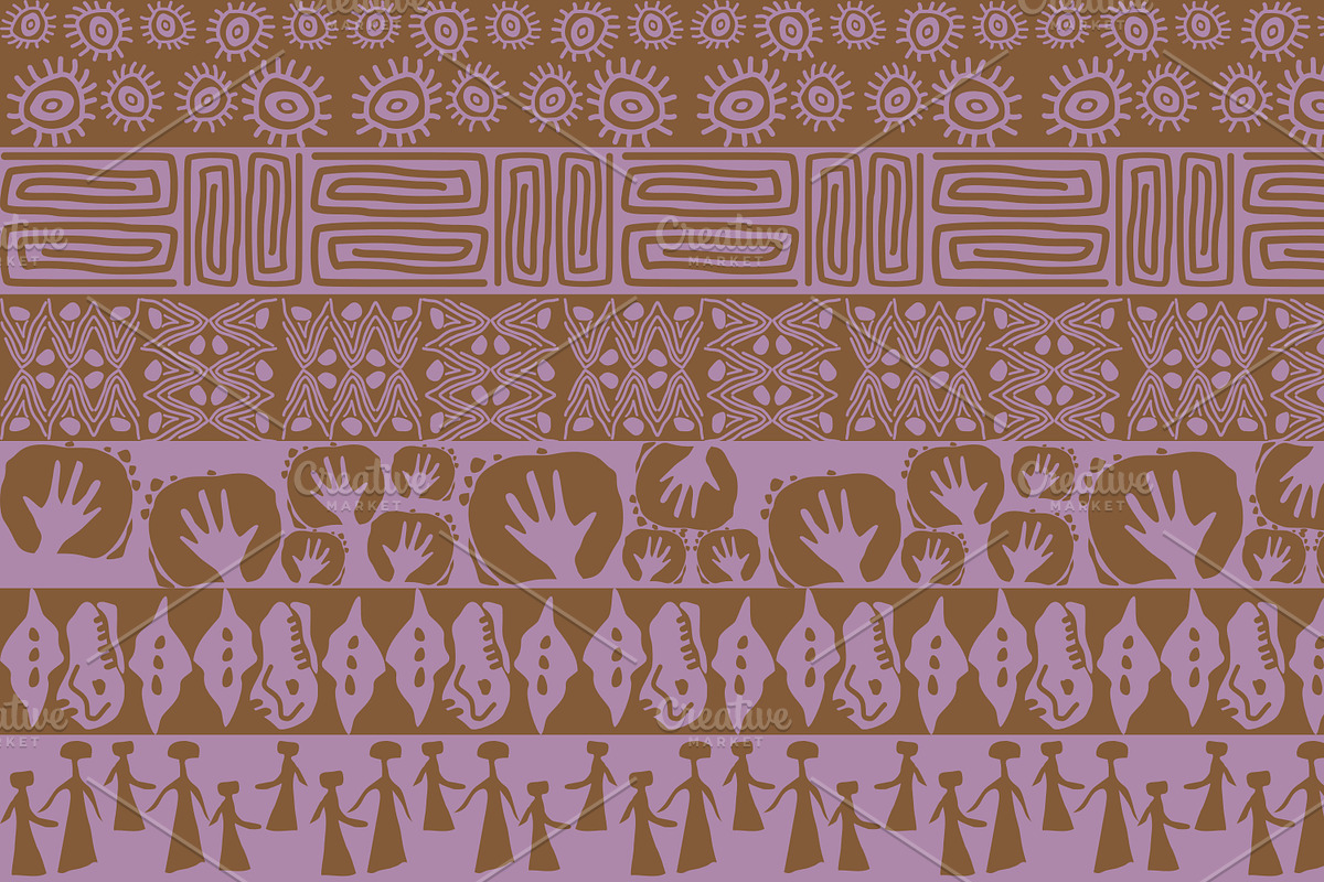 Cave Art Patterns, a Pattern Graphic by ThaiByGaew (Photo 12 of 12)